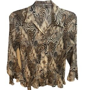 Stylish Zebra Print Women's Top *.